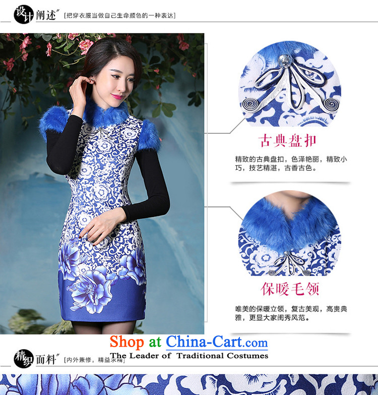 At 2015 new pro-autumn and winter cheongsam dress thick daily improved Tang Dynasty Chinese antique style, dresses picture color S picture, prices, brand platters! The elections are supplied in the national character of distribution, so action, buy now enjoy more preferential! As soon as possible.