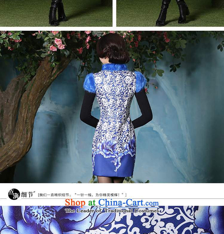 At 2015 new pro-autumn and winter cheongsam dress thick daily improved Tang Dynasty Chinese antique style, dresses picture color S picture, prices, brand platters! The elections are supplied in the national character of distribution, so action, buy now enjoy more preferential! As soon as possible.