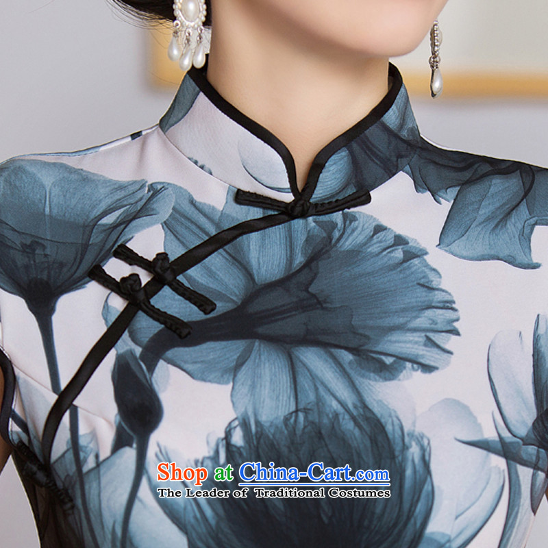The cross-sa ink qipao skirt autumn 2015 Lin long, Stylish retro improved qipao dresses in long qipao gown Q290 picture color L, the cross-sa , , , shopping on the Internet