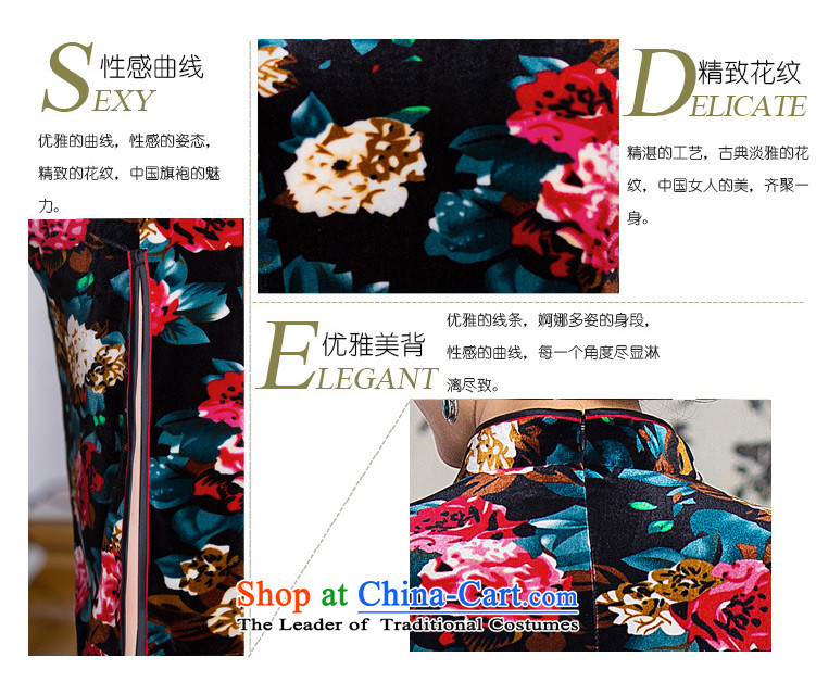 The cross-sa 2015 Antique style, the blossoms of improved in-sleeve gray velour robes cheongsam dress fall inside the older qipao mother Q291 picture color L photo, prices, brand platters! The elections are supplied in the national character of distribution, so action, buy now enjoy more preferential! As soon as possible.