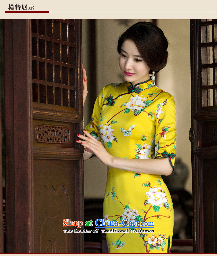 The United Trade 2015 Autumn 歆 load new manual disk qipao cheongsam dress improved day-to-retro cheongsam dress 7 Cuff Color Picture L Photo SZ3C009, prices, brand platters! The elections are supplied in the national character of distribution, so action, buy now enjoy more preferential! As soon as possible.
