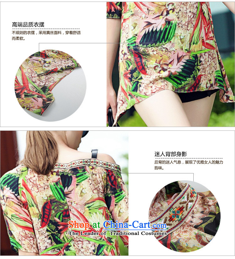 Web soft clothes Western women's summer new small-quality culture silk stamp sexy picture color T-shirt Shoulder L picture, prices, brand platters! The elections are supplied in the national character of distribution, so action, buy now enjoy more preferential! As soon as possible.