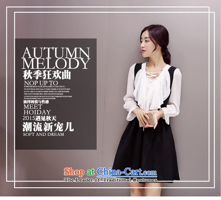 Ya-ting stylish shops 2015 Autumn replacing new products Korean women's dresses two kits XMYR9903 black L picture, prices, brand platters! The elections are supplied in the national character of distribution, so action, buy now enjoy more preferential! As soon as possible.
