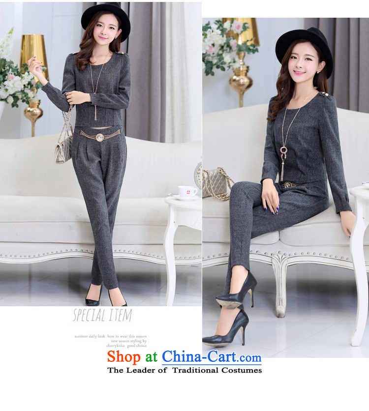 Ya-ting shop 2015 new products fall Korean women's two kits BXF1636 stylish light gray XL Photo, prices, brand platters! The elections are supplied in the national character of distribution, so action, buy now enjoy more preferential! As soon as possible.