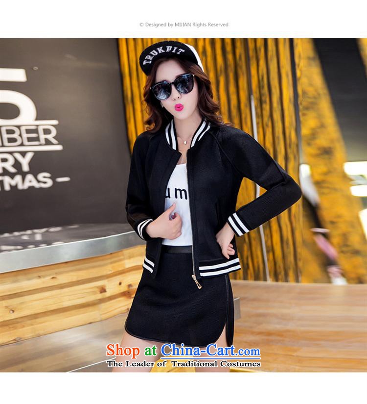 Ya-ting stylish shops 2015 Autumn replacing new products Korean female baseball serving two kits BXF1656 black M picture, prices, brand platters! The elections are supplied in the national character of distribution, so action, buy now enjoy more preferential! As soon as possible.