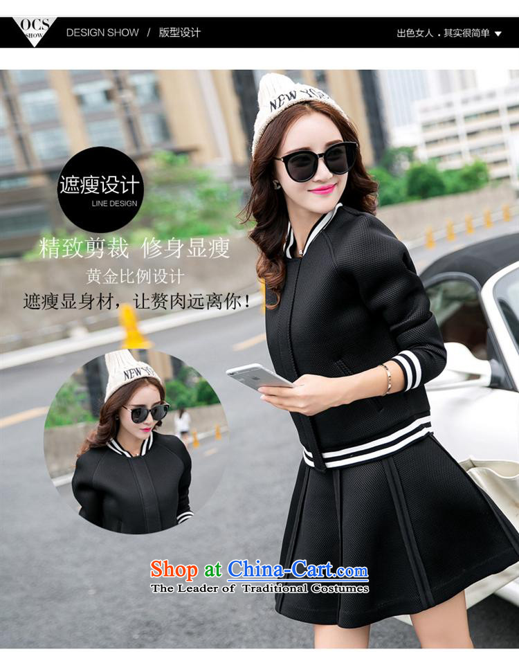 Ya-ting stylish shops 2015 Autumn replacing new products Korean female baseball serving two kits BXF1652 Black XL Photo, prices, brand platters! The elections are supplied in the national character of distribution, so action, buy now enjoy more preferential! As soon as possible.