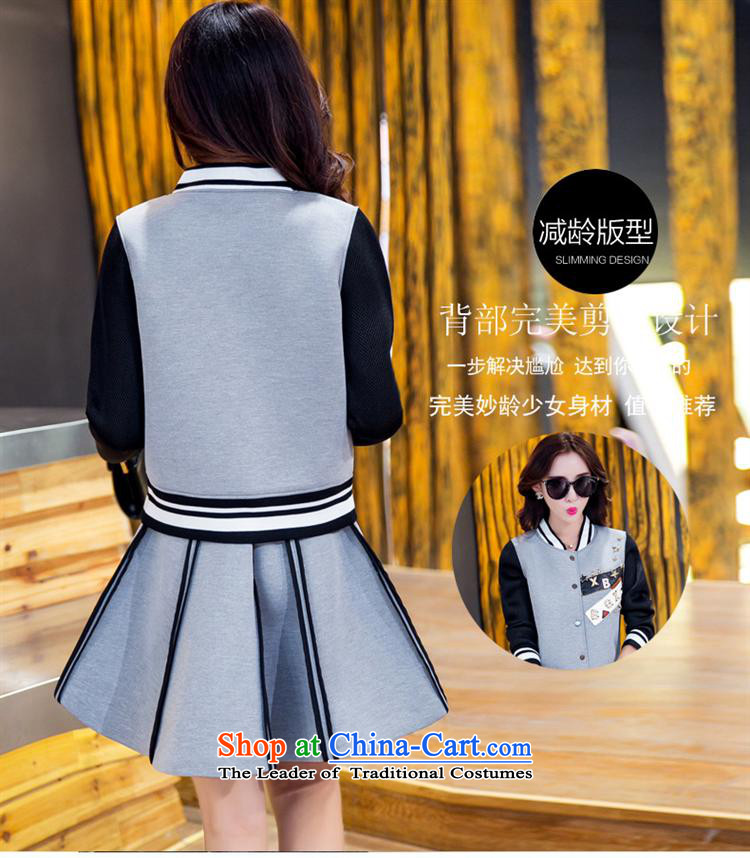 Ya-ting stylish shops 2015 Autumn replacing new products Korean female baseball serving two kits BXF1653 GRAY XL Photo, prices, brand platters! The elections are supplied in the national character of distribution, so action, buy now enjoy more preferential! As soon as possible.