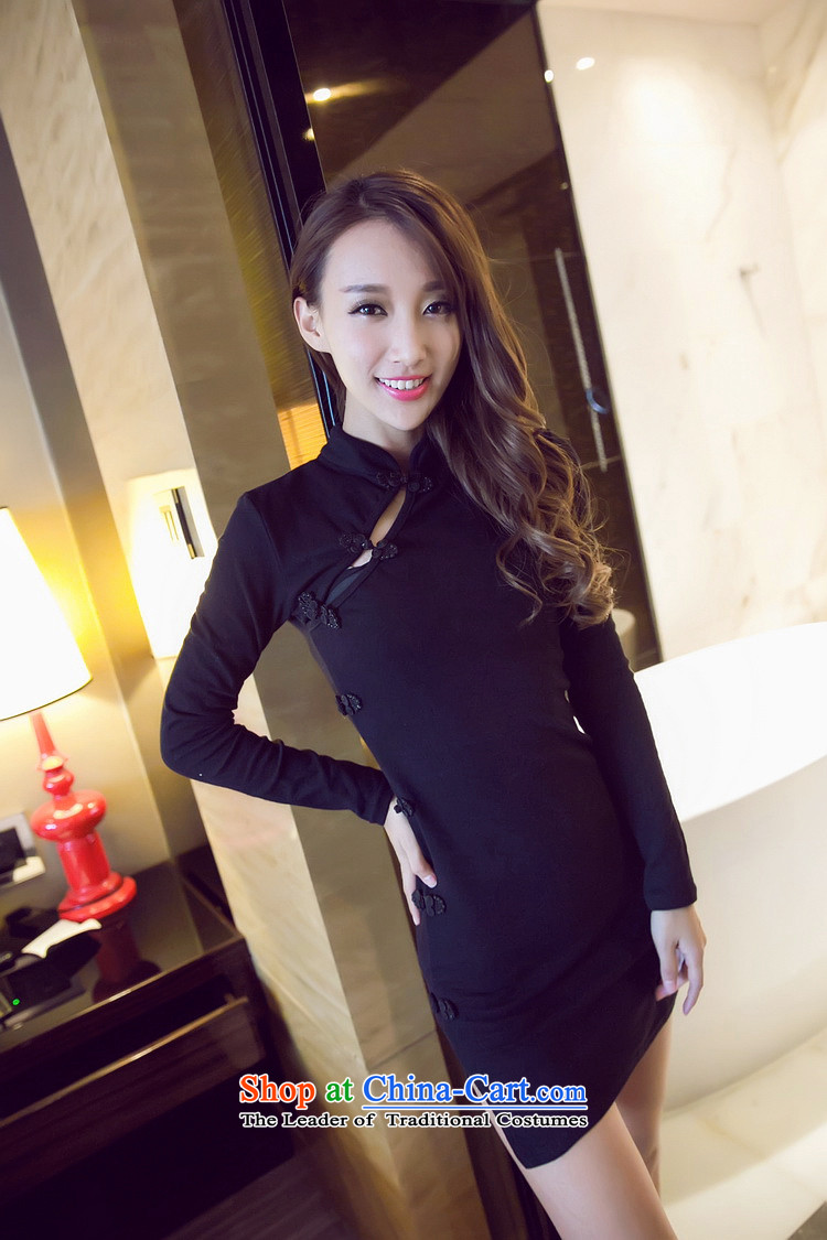 In  2015, new fall inside the reconstructed sexy beauty package and a mock-neck dresses qipao cotton short skirt 69153 Deep Red L picture, prices, brand platters! The elections are supplied in the national character of distribution, so action, buy now enjoy more preferential! As soon as possible.