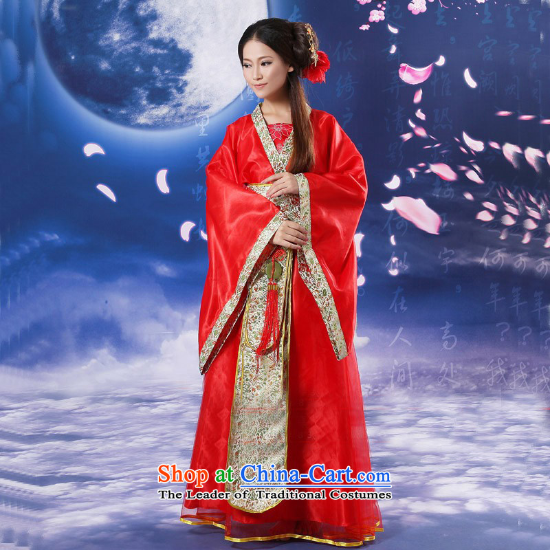 Time Syrian costume cos Han-fairies Princess Han-skirt women improved Han-track civil cos clothes table stage performances clothing female pink floor are suitable for time code 160-175cm, Syrian shopping on the Internet has been pressed.