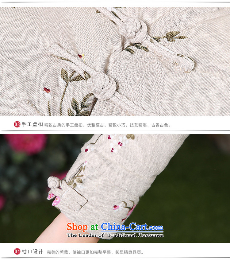 At 2015 new pro-cotton linen thick cotton qipao skirt Sau San daily improved stylish dresses, T-shirt shirt +CDN Diamond blue long skirt 2XL Photo, prices, brand platters! The elections are supplied in the national character of distribution, so action, buy now enjoy more preferential! As soon as possible.