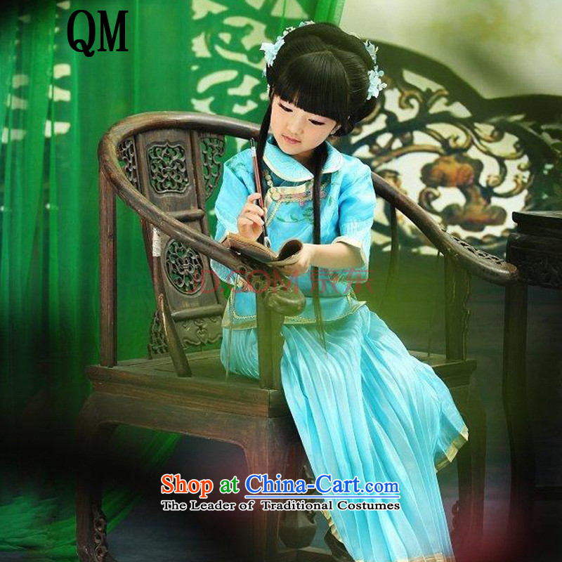 At the end of Light Classical Han-Republic of Korea-student girls girls princess photo album guzheng guqin will?CX6?Blue?140cm