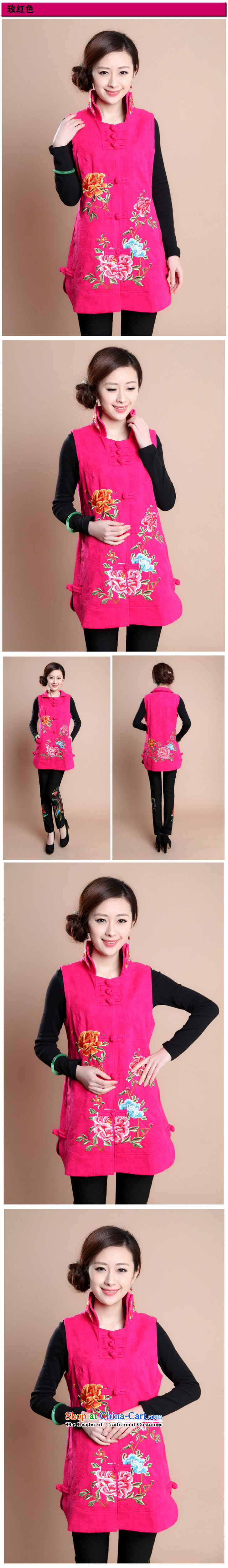 Kim Man  in 2015 Ms. Elisabeth older new autumn replacing Tang dynasty retro mother larger embroidery singlet that long, a female black XXXL picture, prices, brand platters! The elections are supplied in the national character of distribution, so action, buy now enjoy more preferential! As soon as possible.