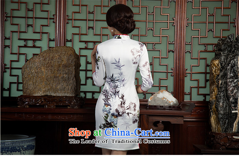 The spirit of the new 歆 bamboo cheongsam with Ms. Qiu improved cheongsam dress improved retro style Sau San 7 cuff cheongsam dress SZ3C010 picture color pictures, prices, XXL brand platters! The elections are supplied in the national character of distribution, so action, buy now enjoy more preferential! As soon as possible.