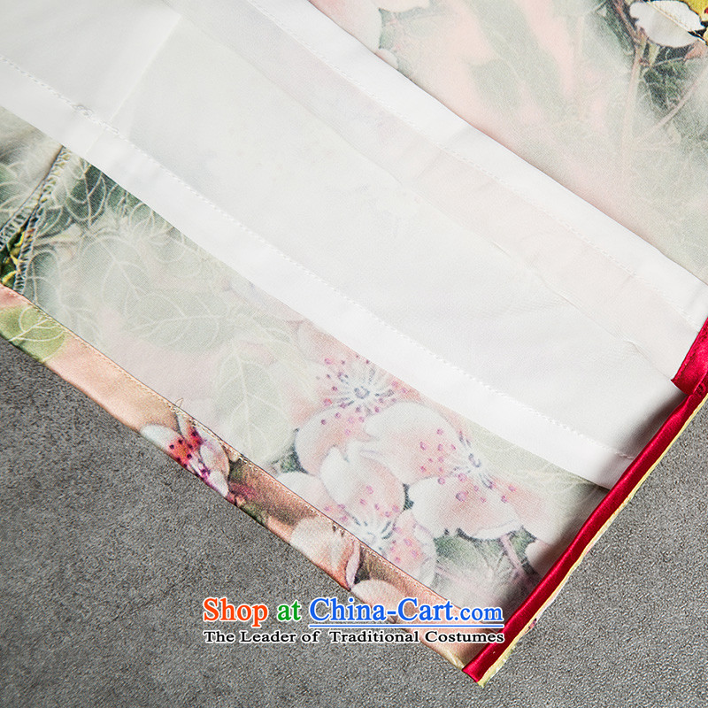 The Hon Audrey Eu Yuet-歆 Silk Cheongsam autumn 2015 installed new improvements in the skirt qipao cuff retro cheongsam dress of ethnic women  S ink color picture SZ3S007 歆 MOXIN () , , , shopping on the Internet