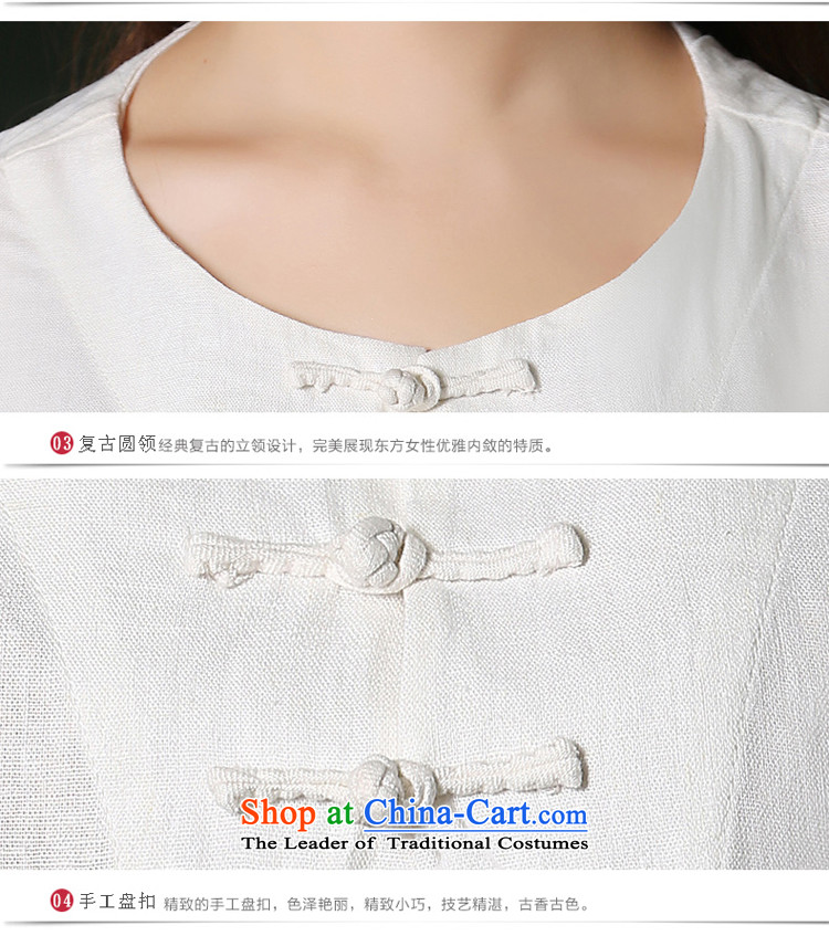 The new 2015 autumn and winter, cotton Linen Dress Shirt daily improvement qipao Stylish retro Tang dynasty improved long-sleeved white long-sleeved L pictures President, prices, brand platters! The elections are supplied in the national character of distribution, so action, buy now enjoy more preferential! As soon as possible.