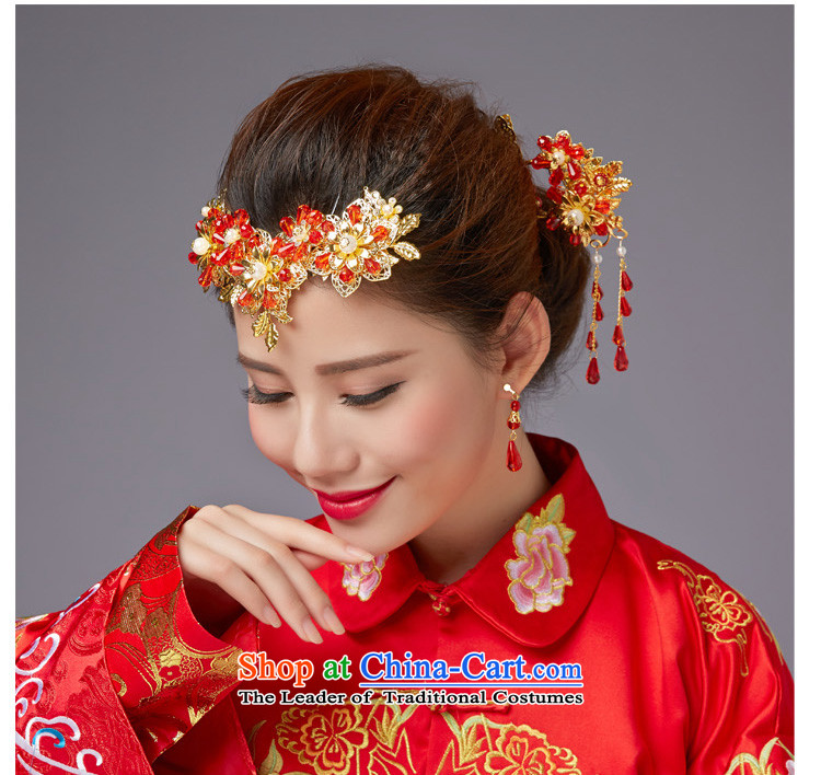 The Friends of ancient headdress edging CHINESE CHEONGSAM FUNG Sau Wo Service Classic Champion Accessories Red Head Ornaments marriages jewelry and ornaments classical pictures, prices, brand platters! The elections are supplied in the national character of distribution, so action, buy now enjoy more preferential! As soon as possible.