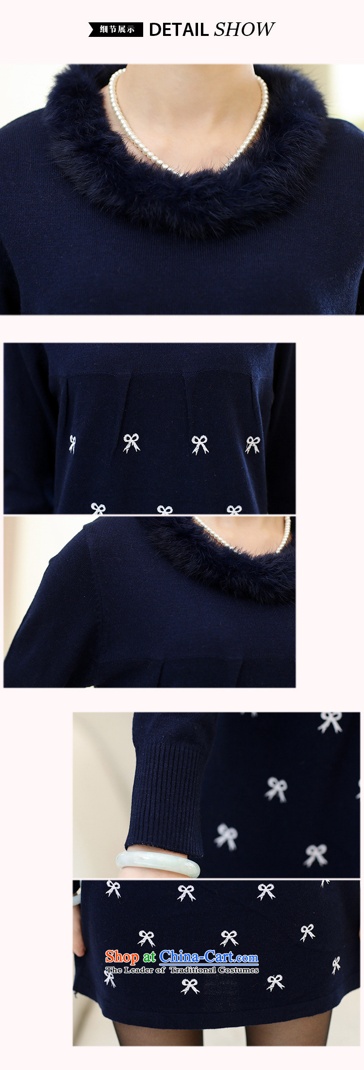 Orange Tysan *2015 older new stylish stamp in Sau San long long-sleeved Knitted Shirt with mother aged 40-50 T-shirt navy blue 115 pictures, prices, brand platters! The elections are supplied in the national character of distribution, so action, buy now enjoy more preferential! As soon as possible.