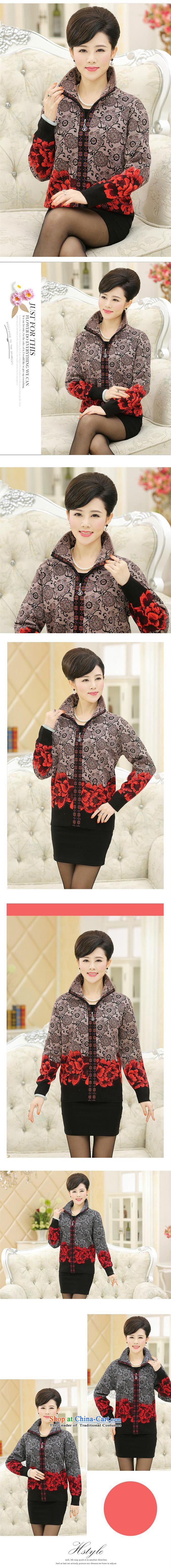 Orange Tysan* women older autumn and winter jackets middle-aged moms with large zippered lapel Sweater Knit wool cardigan female red 125 pictures, prices, brand platters! The elections are supplied in the national character of distribution, so action, buy now enjoy more preferential! As soon as possible.