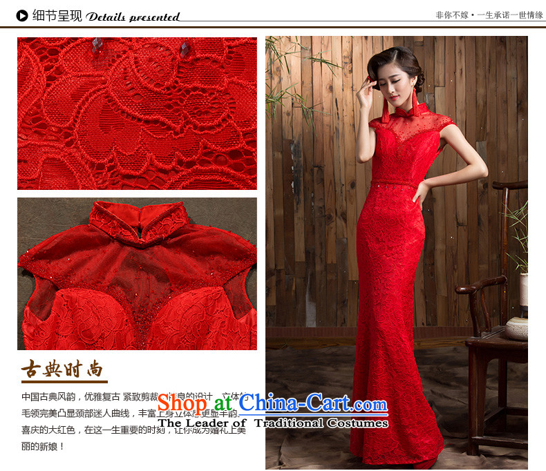 Non-you do not marry 2015 autumn and winter red lace cheongsam dress retro improved bride services elegant beauty bows small dress marriage the lift mast red L no picture, prices, shawl brand platters! The elections are supplied in the national character of distribution, so action, buy now enjoy more preferential! As soon as possible.