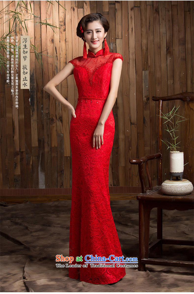 Non-you do not marry 2015 autumn and winter red lace cheongsam dress retro improved bride services elegant beauty bows small dress marriage the lift mast red L no picture, prices, shawl brand platters! The elections are supplied in the national character of distribution, so action, buy now enjoy more preferential! As soon as possible.