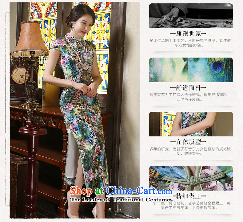 The cross-sa hyacinths velvet cheongsam long of autumn in the stylish retro qipao mother replacing Ms. older cheongsam dress ZA9806 GREEN S picture, prices, brand platters! The elections are supplied in the national character of distribution, so action, buy now enjoy more preferential! As soon as possible.