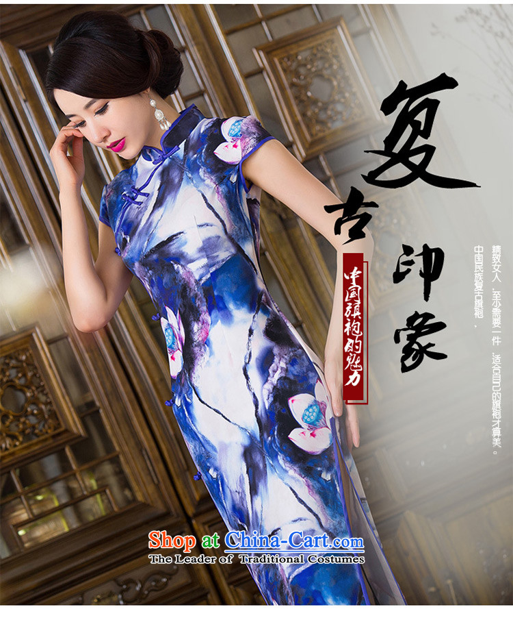 Yuan of Lan Ting 2015 new cheongsam autumn long, Stylish retro double in the skirt of Qipao Ms. cheongsam dress QD289 dress photo color pictures, prices, XXL brand platters! The elections are supplied in the national character of distribution, so action, buy now enjoy more preferential! As soon as possible.