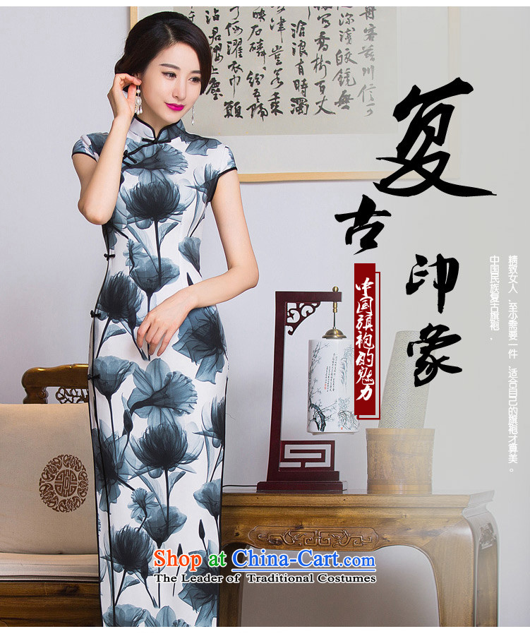Submission from Mr Yuen of paintings by 2015 long load autumn qipao paintings improved cheongsam dress long antique style qipao Ms. dresses dress QD290 picture color pictures, prices, XXL brand platters! The elections are supplied in the national character of distribution, so action, buy now enjoy more preferential! As soon as possible.