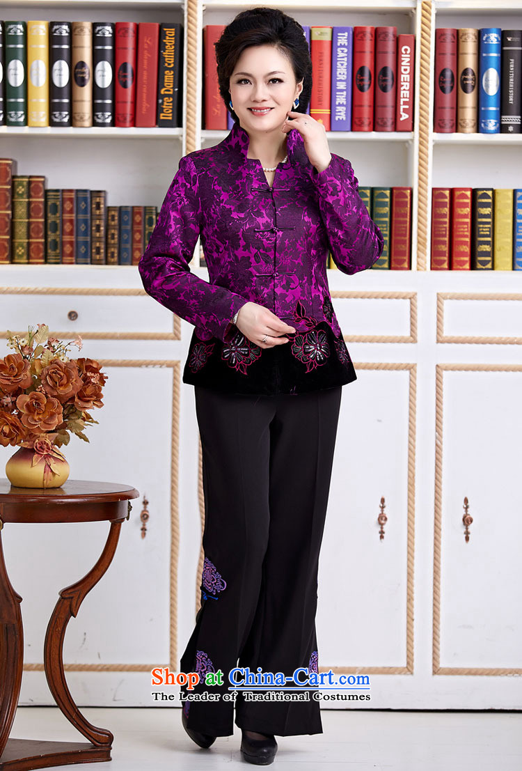The elderly in new GENYARD female Chinese Tang blouses jacket festive Tang dynasty mother replacing invitation purple M picture, prices, brand platters! The elections are supplied in the national character of distribution, so action, buy now enjoy more preferential! As soon as possible.