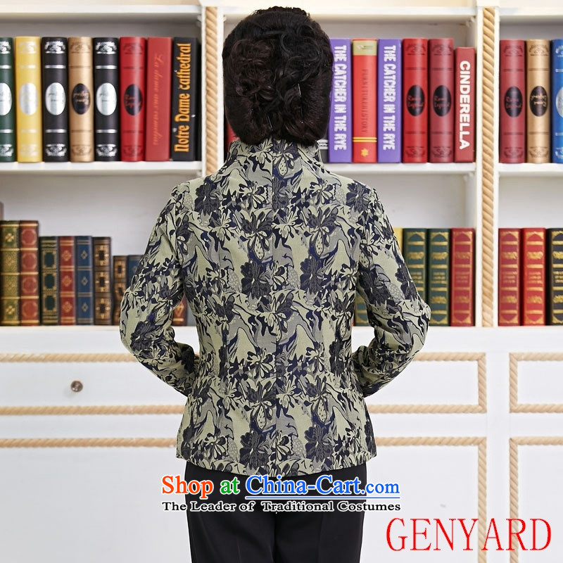 Replace the spring and autumn in GENYARD new president of ethnic Chinese Jacket coat Tang dynasty improved Stylish spring and autumn he had lent 1.087 blue XXXXL,GENYARD,,, shopping on the Internet
