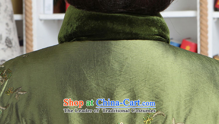 The elderly in the new mother GENYARD style Chinese robe embroidered jacket coat Tang Dynasty Ms. Tang dynasty cotton 2105 Green M picture, prices, brand platters! The elections are supplied in the national character of distribution, so action, buy now enjoy more preferential! As soon as possible.