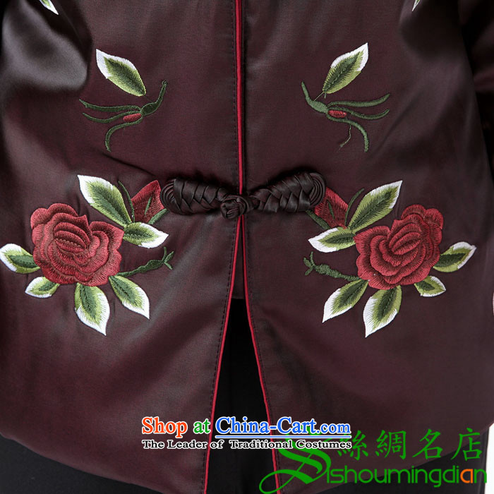 The elderly mother GENYARD winter Ms. Winter embroidery peony flowers long-sleeved jacket coat Tang dynasty 298 green M picture, prices, brand platters! The elections are supplied in the national character of distribution, so action, buy now enjoy more preferential! As soon as possible.