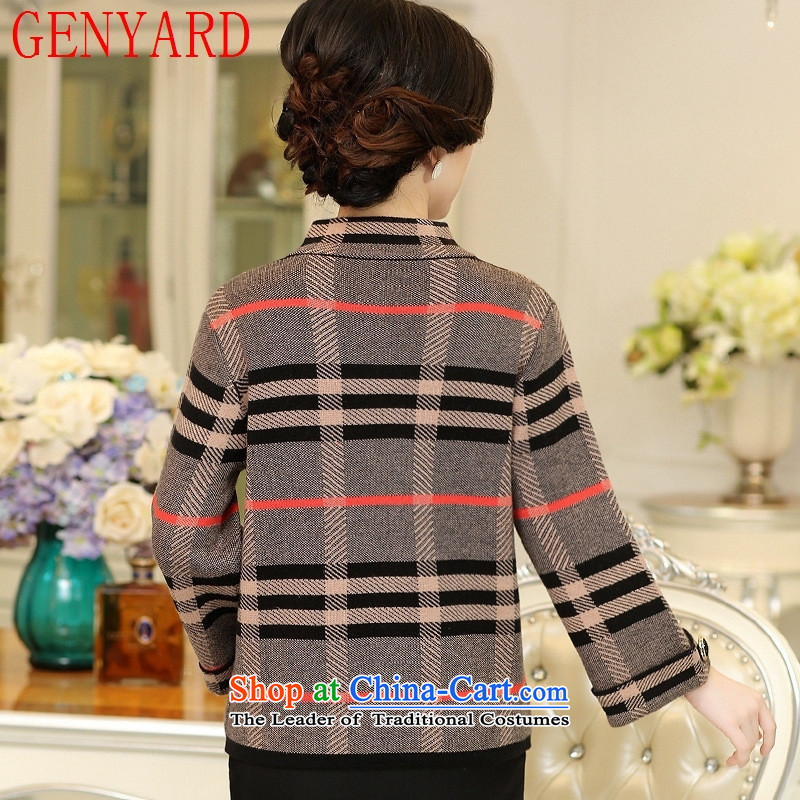 In the number of older women's GENYARD autumn and winter coats mother loaded with thick sweater cardigan older persons code red woolen knitted sweaters L recommendations 100-125 catty ),GENYARD,,, shopping on the Internet
