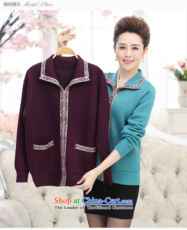 New Spring and Autumn GENYARD) women's older thick sweater jacket zipper cardigan middle-aged mother with fleece rubber red XL Photo, prices, brand platters! The elections are supplied in the national character of distribution, so action, buy now enjoy more preferential! As soon as possible.