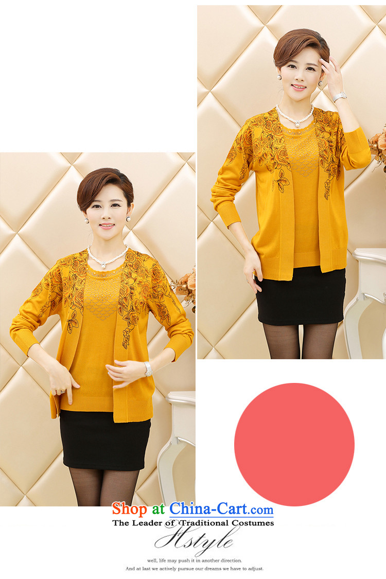 Spring GENYARD2015 new elderly mother with long-sleeved large middle-aged women's two kits autumn knitted shirts brown L 100-125 catty picture, prices, brand platters! The elections are supplied in the national character of distribution, so action, buy now enjoy more preferential! As soon as possible.