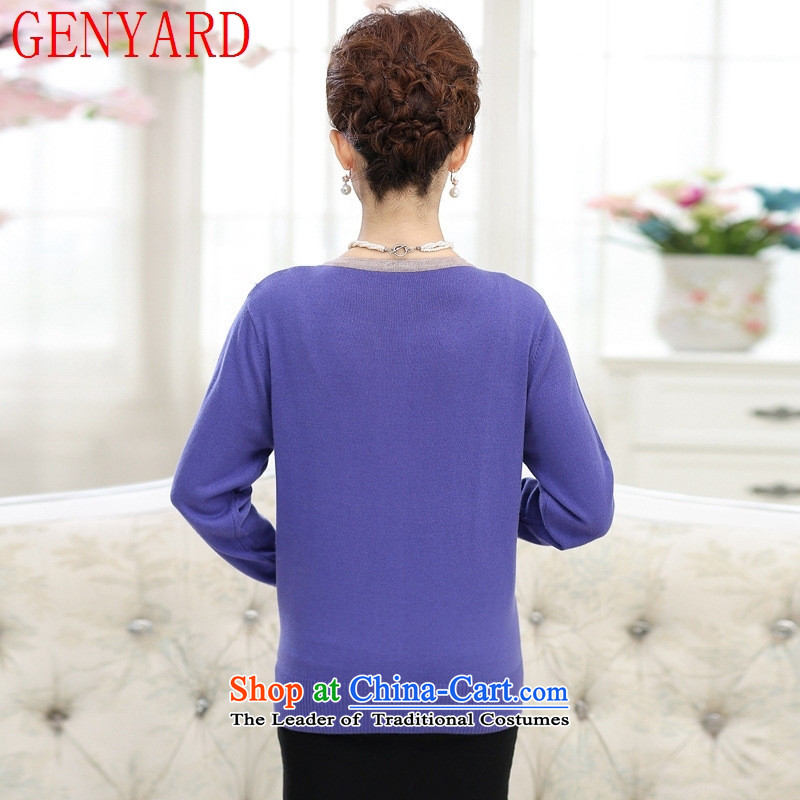 In the number of older women's GENYARD Knitted Shirt jacket autumn mother coat 40-50-year-old middle-aged replacing older persons thick sweater pink M recommendations 90-105 catty ,GENYARD,,, shopping on the Internet