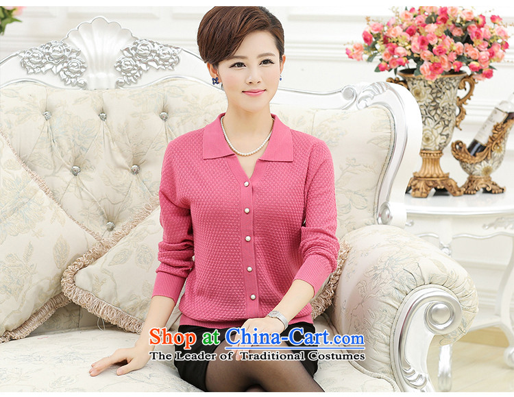 The elderly in the spring and autumn female GENYARD jackets 40-50-year-old middle-aged moms Knitted Shirt Cardigan lapel of long-sleeved T-shirt of purple M within one hundred catties picture, prices, brand platters! The elections are supplied in the national character of distribution, so action, buy now enjoy more preferential! As soon as possible.