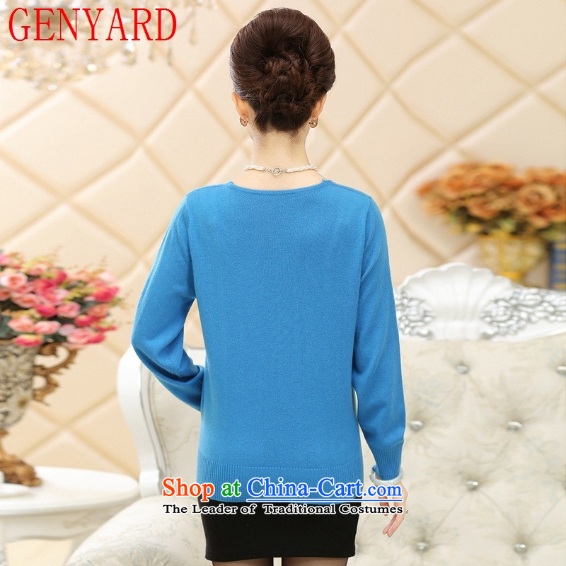 Load the autumn GENYARD mother in the knitwear, forming the load spring and autumn older Ms. shirt, woolen sweater Girl  middle-aged mother Red 2XL catty ,GENYARD,,, paras. 135-145 shopping on the Internet
