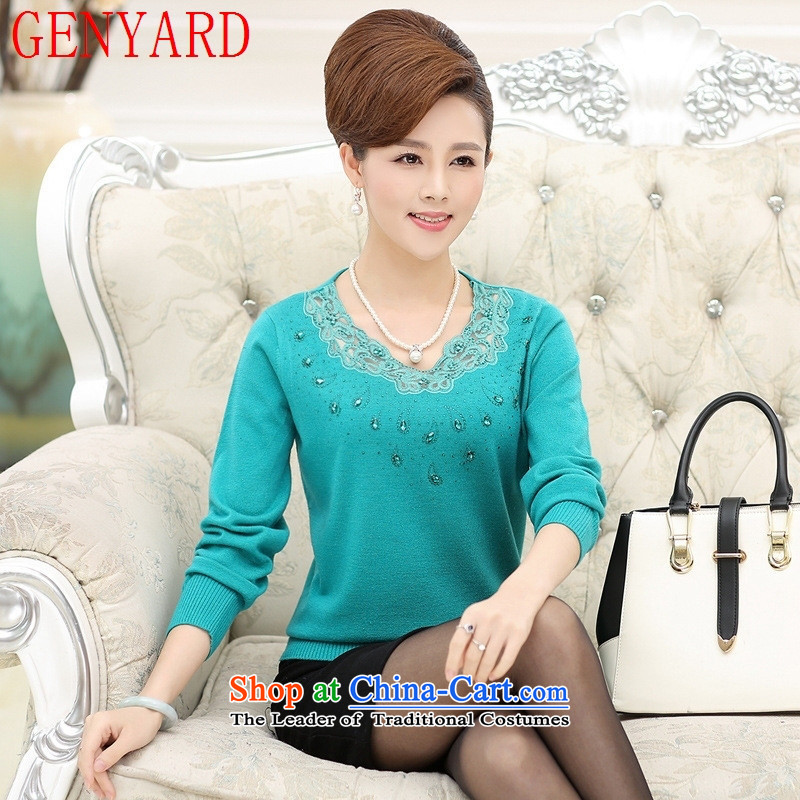 In the number of older women's GENYARD autumn knitted shirts, forming the basis for larger middle-aged 40-50-year-old mother of older persons with the fall in khaki coat recommendations 105-125 L catty ),GENYARD,,, shopping on the Internet