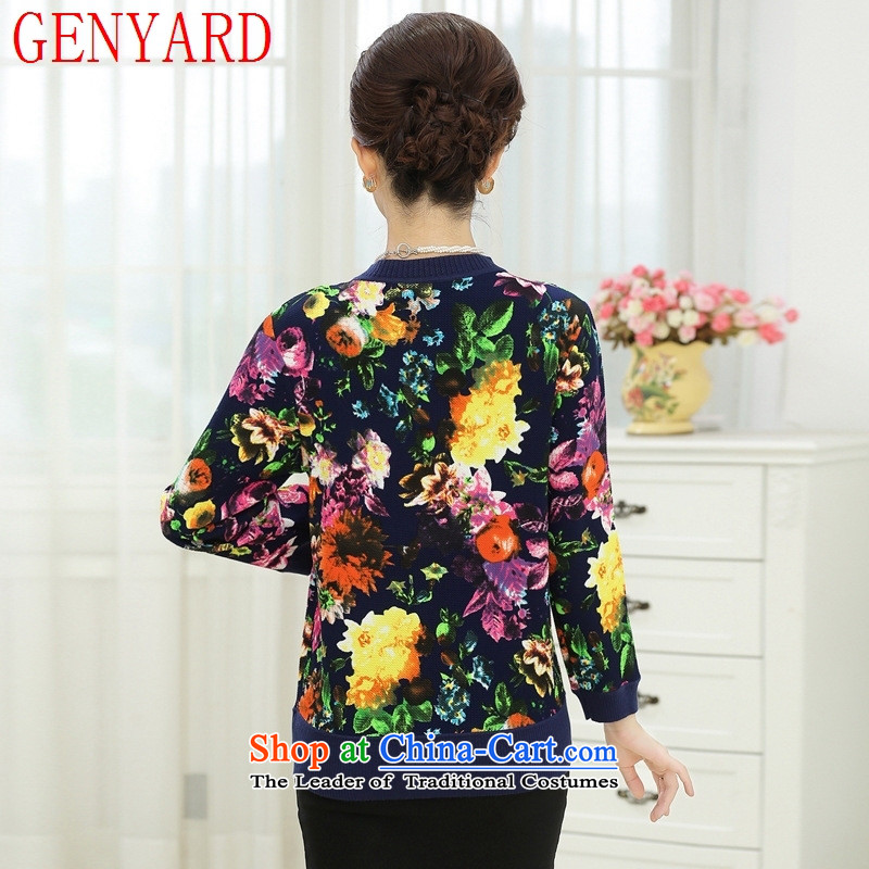 New Spring and Autumn GENYARD) women's older light jacket large middle-aged moms replacing older age leave two black 3XL knitwear ,GENYARD,,, paras. 135-145 catty shopping on the Internet