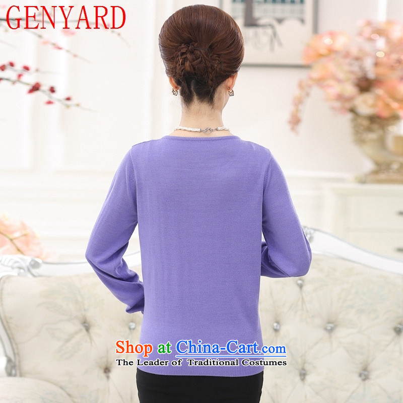 New products in the autumn GENYARD older women sweater older persons with the fall of mother with relaxd 40-50-year-old middle-aged knitwear orange XL( recommendations 120-135 catty ),GENYARD,,, shopping on the Internet