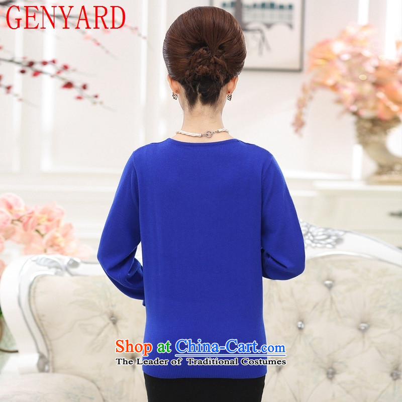 In the number of older women's GENYARD new autumn Knitted Shirt with large long-sleeved mother middle-aged 40-50 autumn and winter clothes and color, forming the women XL recommendations 125-135 catty ,GENYARD,,, shopping on the Internet