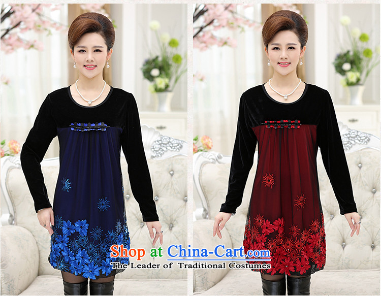 Install MOM GENYARD dresses in 2015 new elderly women during the spring and autumn replacing Kim large long-sleeved scouring pads, forming the skirt red L picture, prices, brand platters! The elections are supplied in the national character of distribution, so action, buy now enjoy more preferential! As soon as possible.