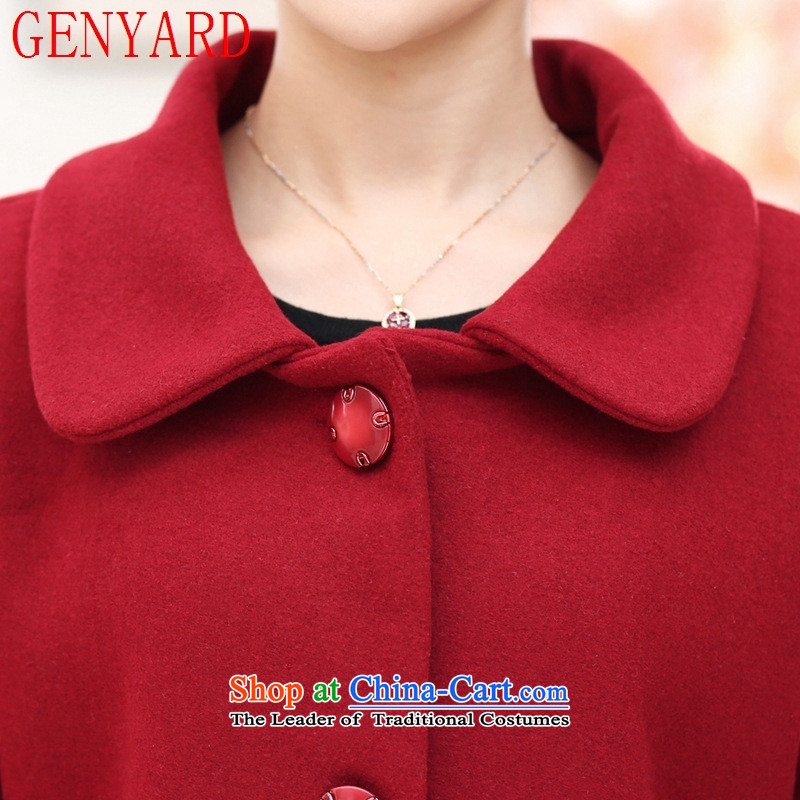 The elderly in the autumn and winter GENYARD boxed? jacket 40-50-60 gross-year-old middle-aged female boxed long-sleeved shirt mother woolen coats and color 2XL( recommendations 110-125 catty ),GENYARD,,, shopping on the Internet