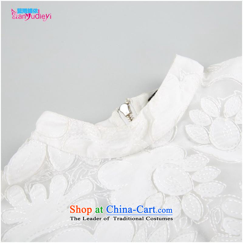 The Secretary for women involved in-store. Shenzhen women fall new western style and sexy put engraving embroidered clothes White XL, blue rain butterfly according to , , , shopping on the Internet