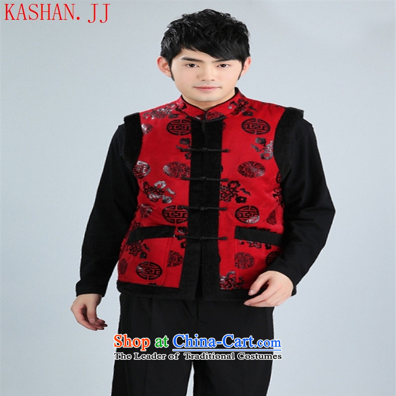 Mano-hwan's men of Tang Dynasty Chinese tunic, new 2356-1, Collar Korea edition suits service Tang dynasty XXXL, wine red card Shan (KASHAN.JJ CHRISTMASTIME) , , , shopping on the Internet