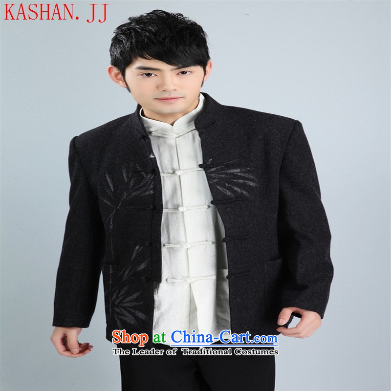 Mano-hwan's men of Tang Dynasty Chinese tunic, new 2355-3, Collar Korean suit services pack Black XL, card TANG Shan House (KASHAN.JJ) , , , shopping on the Internet