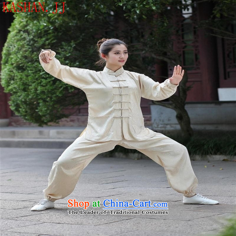 Mano-hwan's men Tang dynasty kit 2526-4_ kung fu shirt collar new ethnic Han-Tang dynasty men in Lung White Kit 02 L