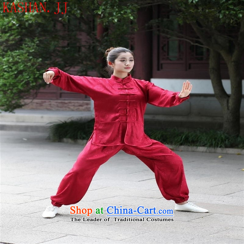 Mano-hwan's men Tang dynasty kit 2526-6_ kung fu shirt collar new ethnic Han-tang gown, in beige kit 04 Dragon XS