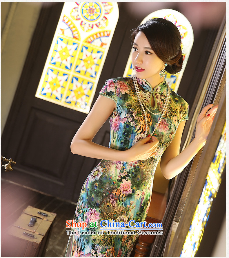 Yuan of eternal qipao autumn 2015 scouring pads installed long load improved cheongsam dress mother in older cheongsam dress ZA9806 Ms. picture color pictures, prices, XXL brand platters! The elections are supplied in the national character of distribution, so action, buy now enjoy more preferential! As soon as possible.