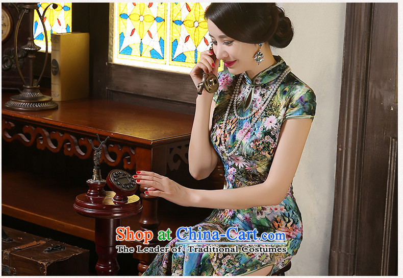 Yuan of eternal qipao autumn 2015 scouring pads installed long load improved cheongsam dress mother in older cheongsam dress ZA9806 Ms. picture color pictures, prices, XXL brand platters! The elections are supplied in the national character of distribution, so action, buy now enjoy more preferential! As soon as possible.